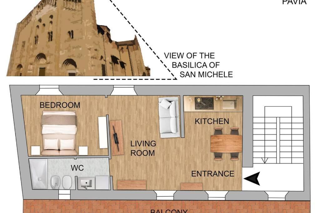 Maison Marina_Pavia San Michele Centro Storico מראה חיצוני תמונה